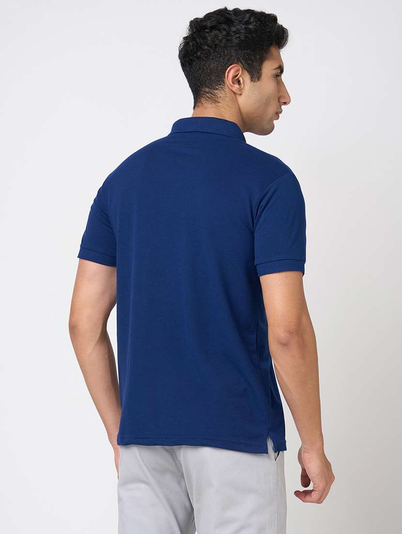 men solid short sleeve regular fit polo t-shirt - 22068601 -  Standard Image - 3