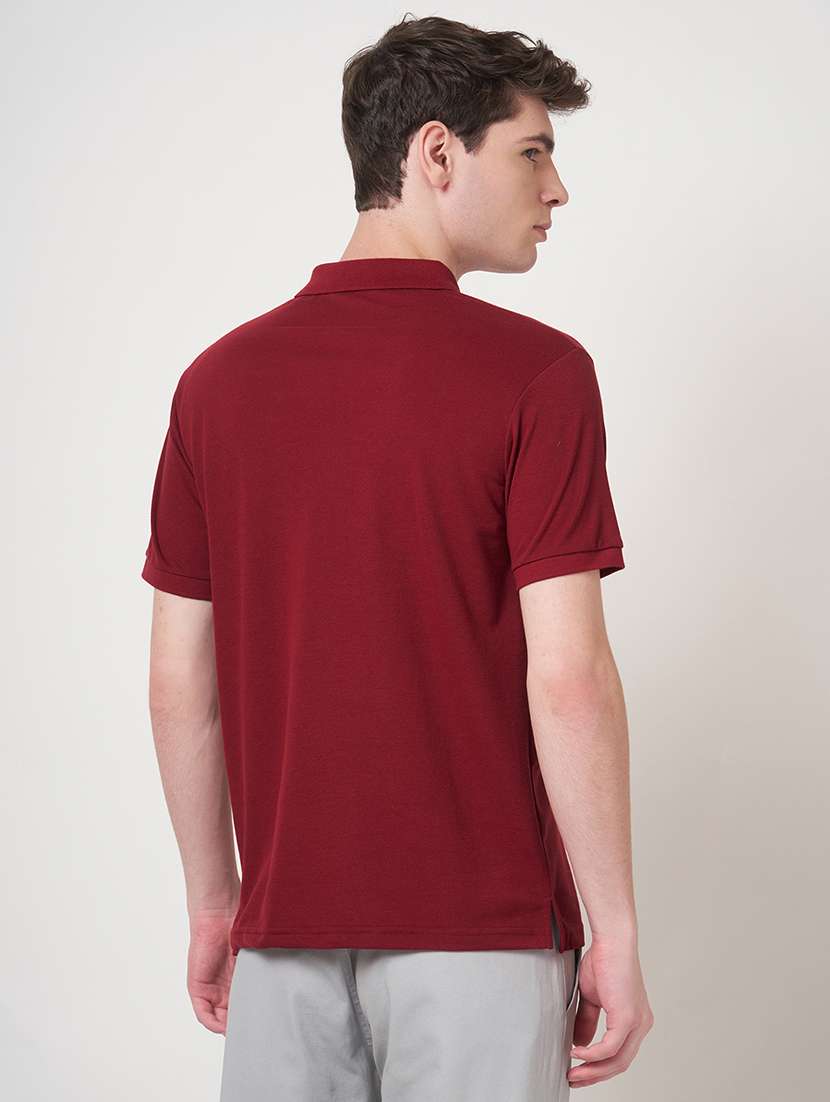 men solid short sleeve regular fit polo t-shirt - 22068602 -  Standard Image - 3