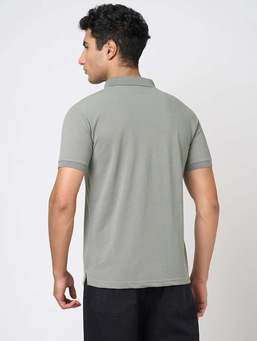 men solid short sleeve regular fit polo t-shirt - 22068606 -  Standard Image - 3