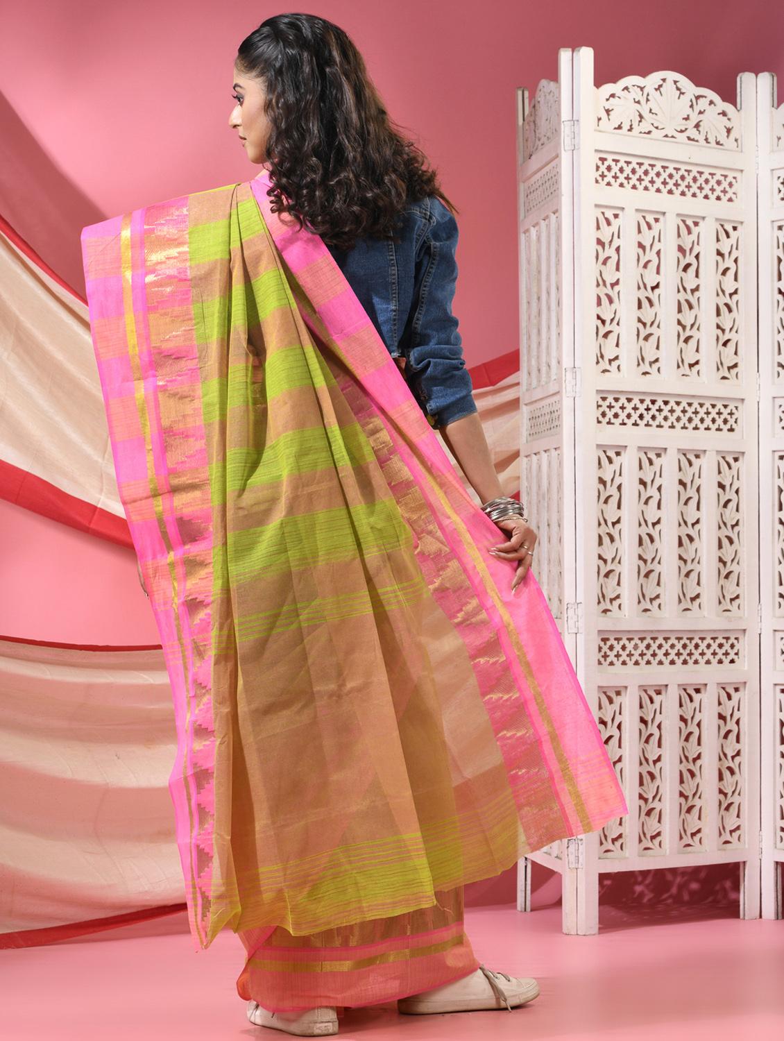 women self design handloom saree - 22068607 - Standard Image - 3