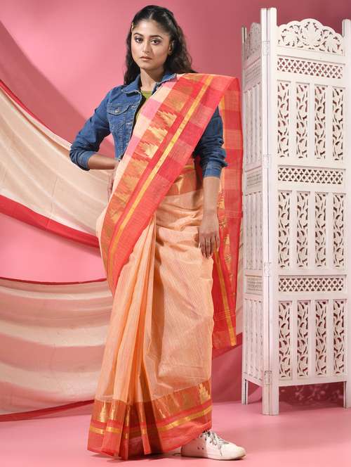 women self design handloom saree - 22068609 -  Standard Image - 0