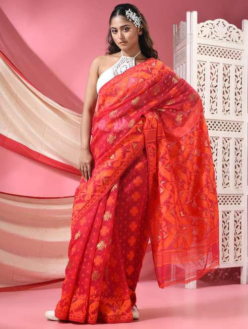 women self design jamdani saree - 22068615 -  Standard Image - 0