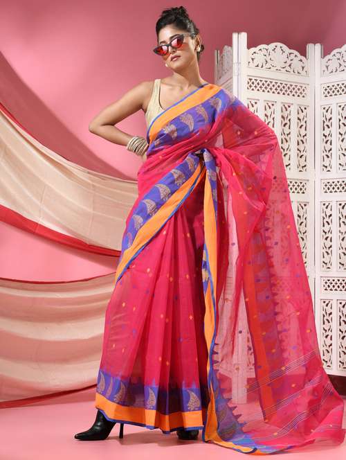 women self design handloom saree - 22068645 -  Standard Image - 0