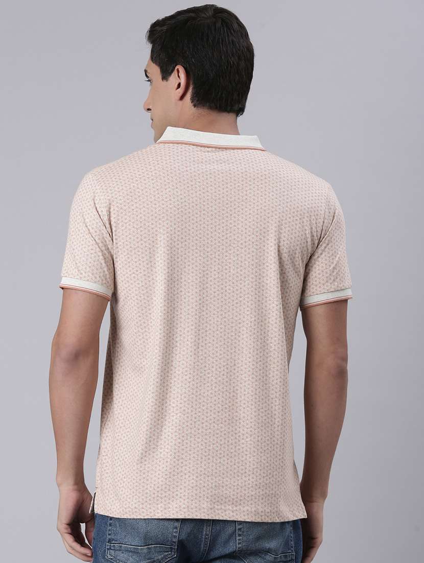 men printed short sleeve regular fit polo t-shirt - 22068744 -  Standard Image - 3