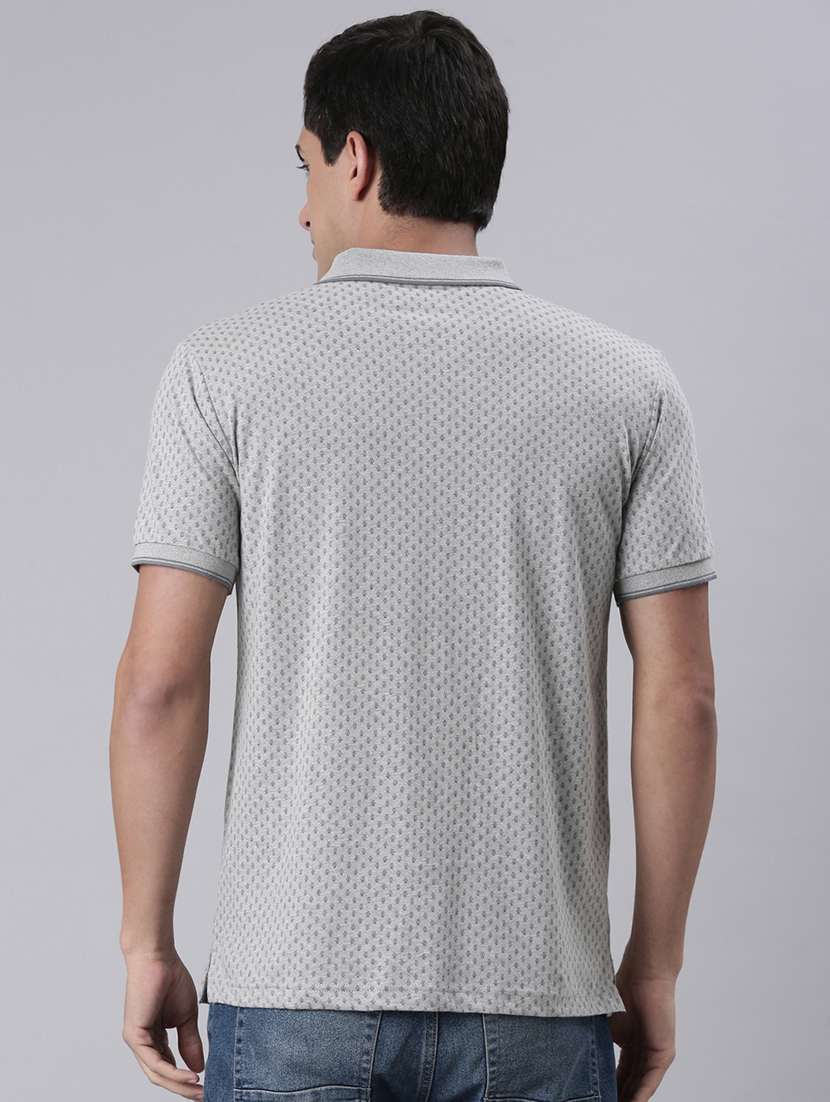 men printed short sleeve regular fit polo t-shirt - 22068745 -  Standard Image - 3