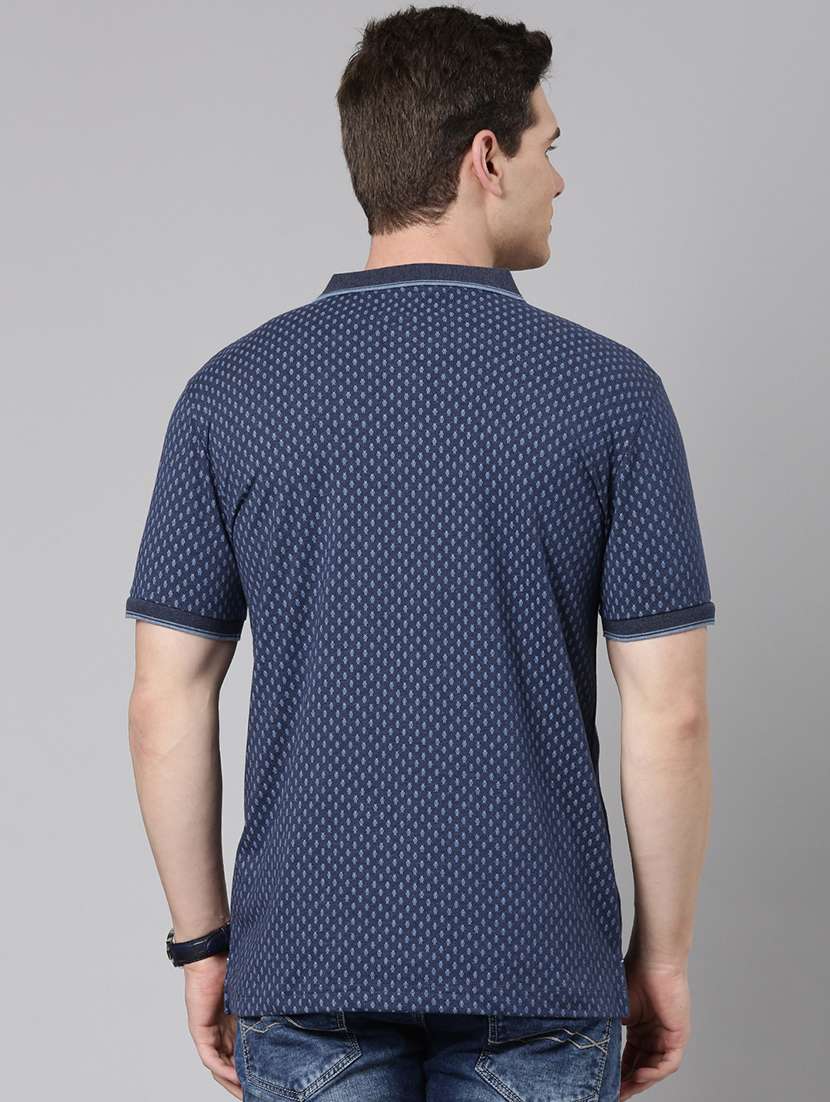 men printed short sleeve regular fit polo t-shirt - 22068746 -  Standard Image - 3