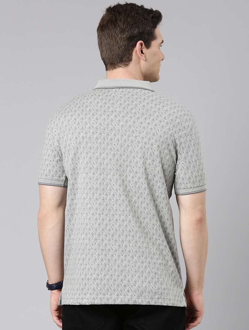 men printed short sleeve regular fit polo t-shirt - 22068751 -  Standard Image - 3