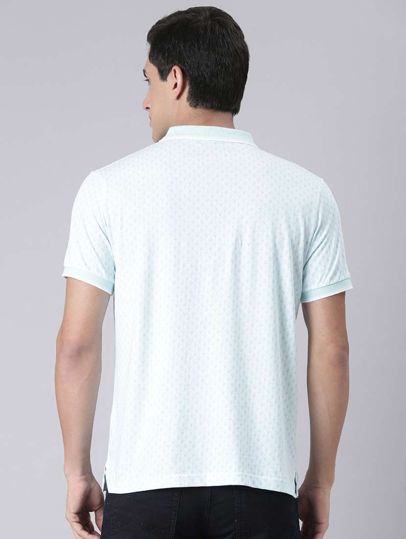 men printed short sleeve regular fit polo t-shirt - 22068753 -  Standard Image - 3
