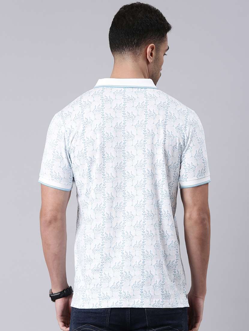 men printed short sleeve regular fit polo t-shirt - 22068756 -  Standard Image - 3