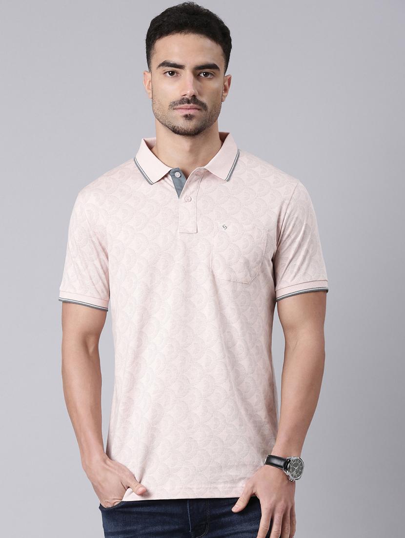 men printed short sleeve regular fit polo t-shirt - 22068757 -  Zoom Image - 0