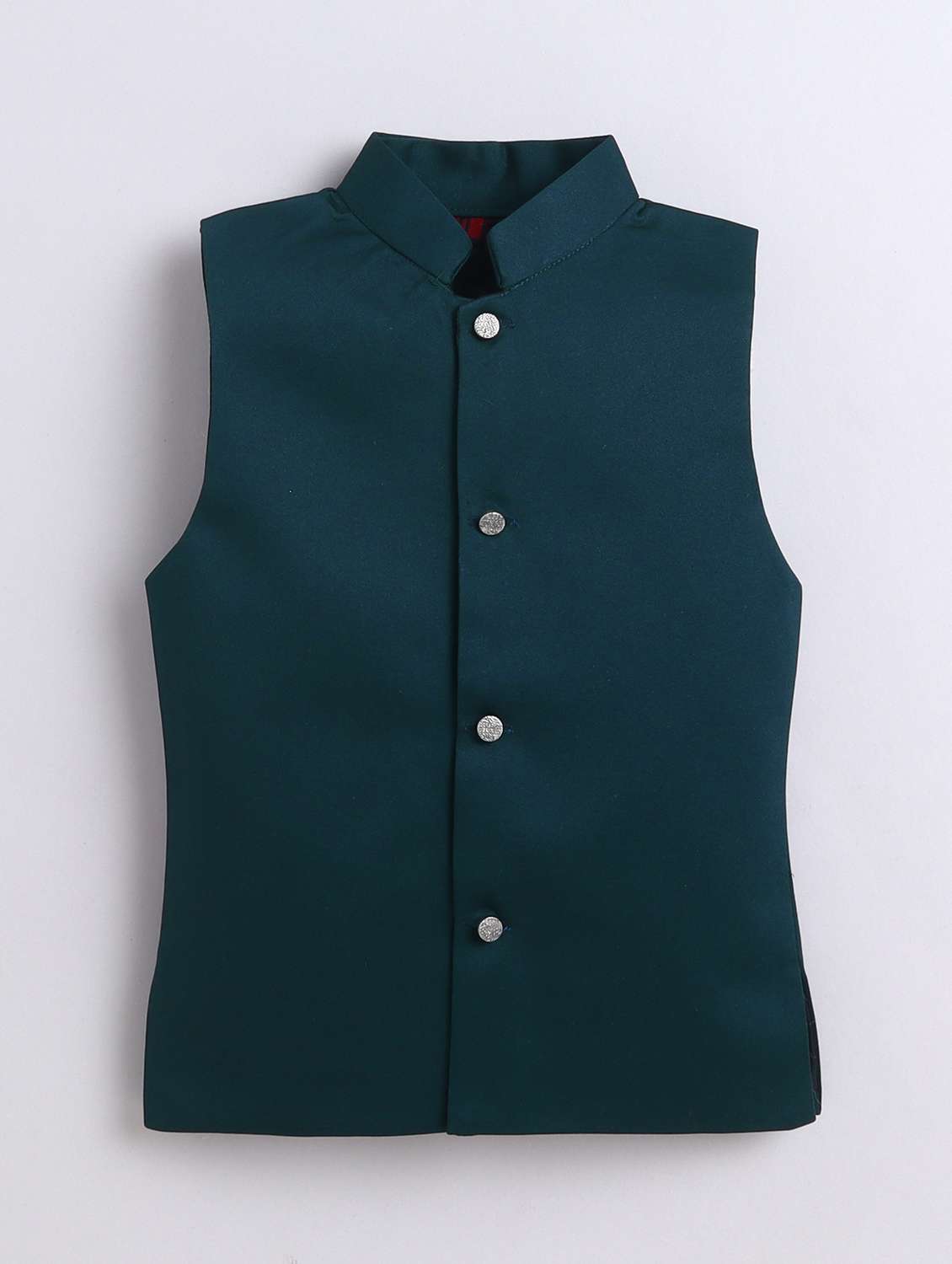 boys green embroidered sherwani set - 22068764 -  Standard Image - 3