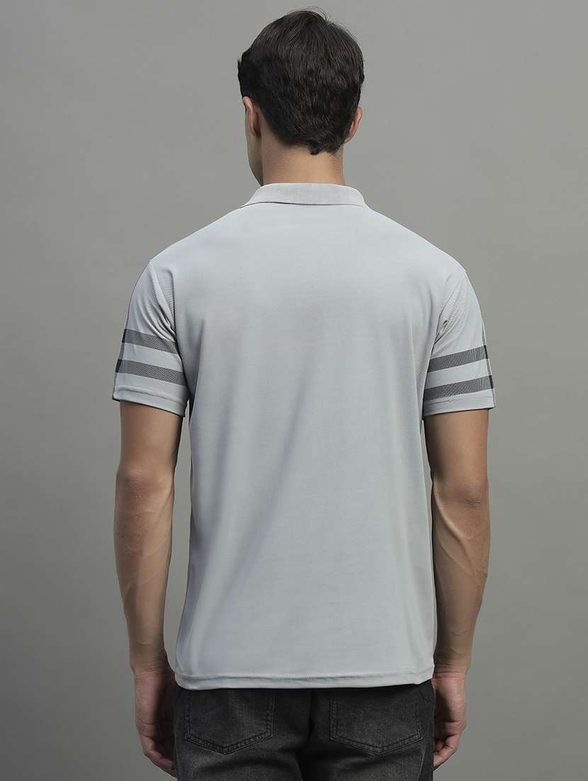 men printed short sleeve regular fit polo t-shirt - 22068775 -  Standard Image - 3