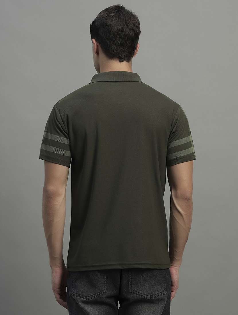 men printed short sleeve regular fit polo t-shirt - 22068776 -  Standard Image - 3