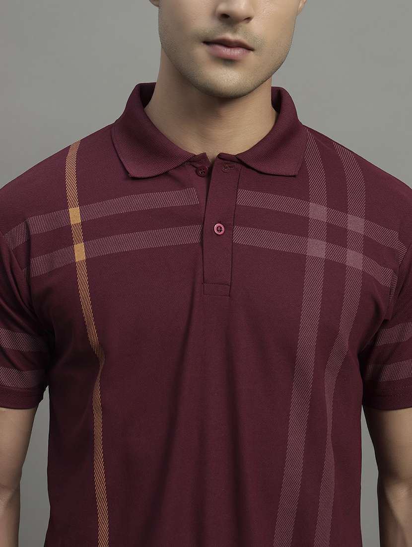 men printed short sleeve regular fit polo t-shirt - 22068778 -  Standard Image - 3