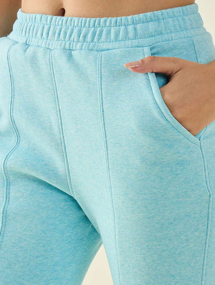 women solid mid rise bootcut track pant - 22068851 - Standard Image - 5