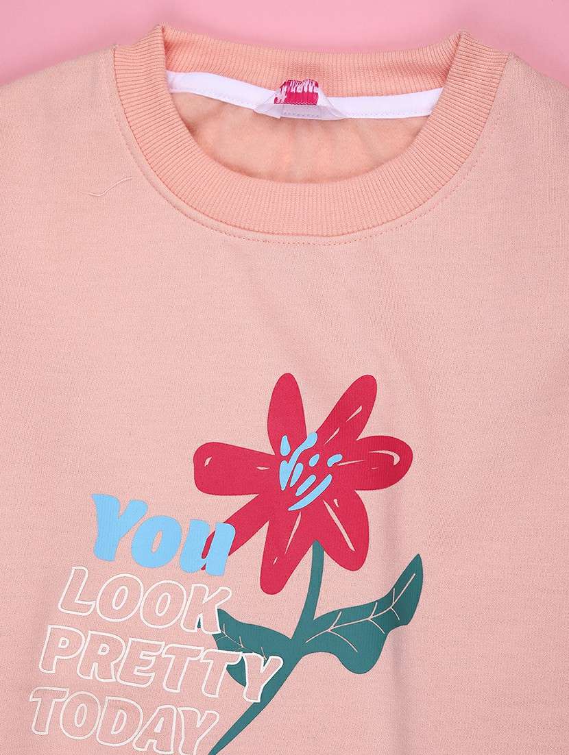 girls printed long sleeve sweatshirt - 22068864 -  Standard Image - 3