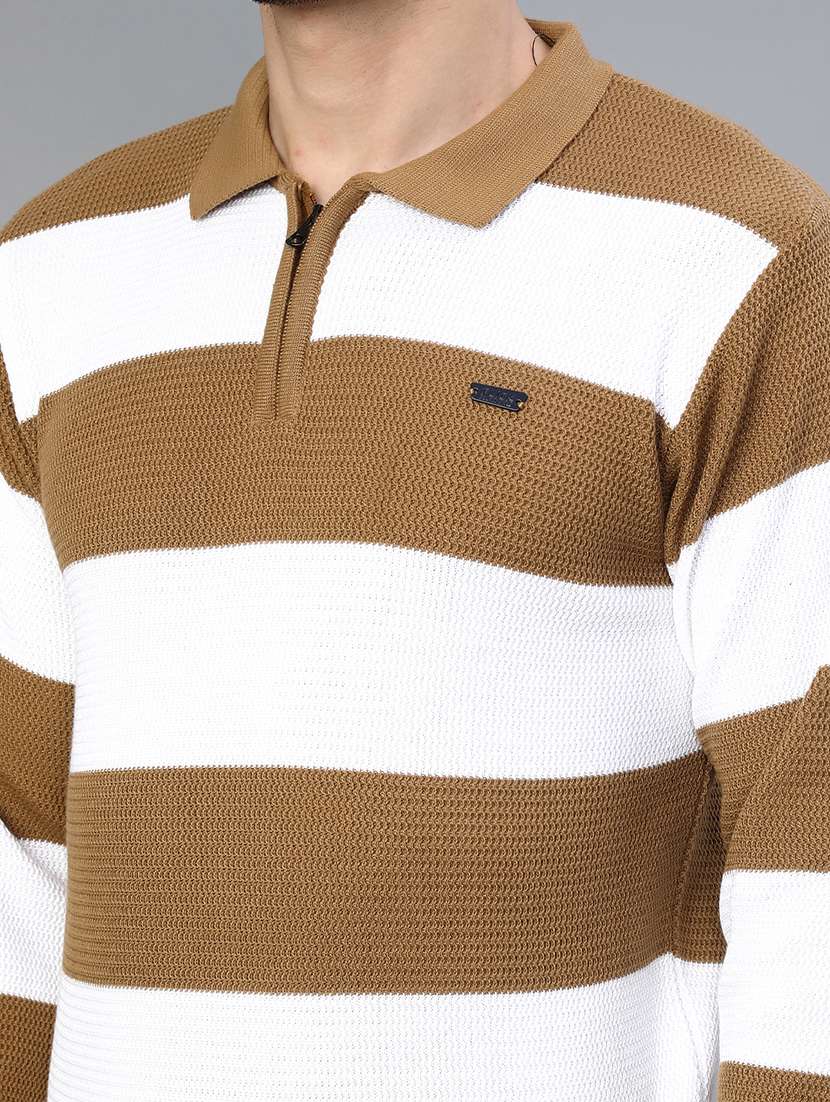 men striped long sleeve regular fit pullover  - 22068888 -  Standard Image - 5