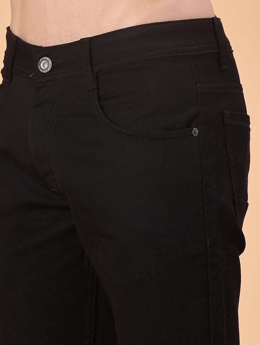 men plain mid rise full length jeans - 22068998 -  Standard Image - 5