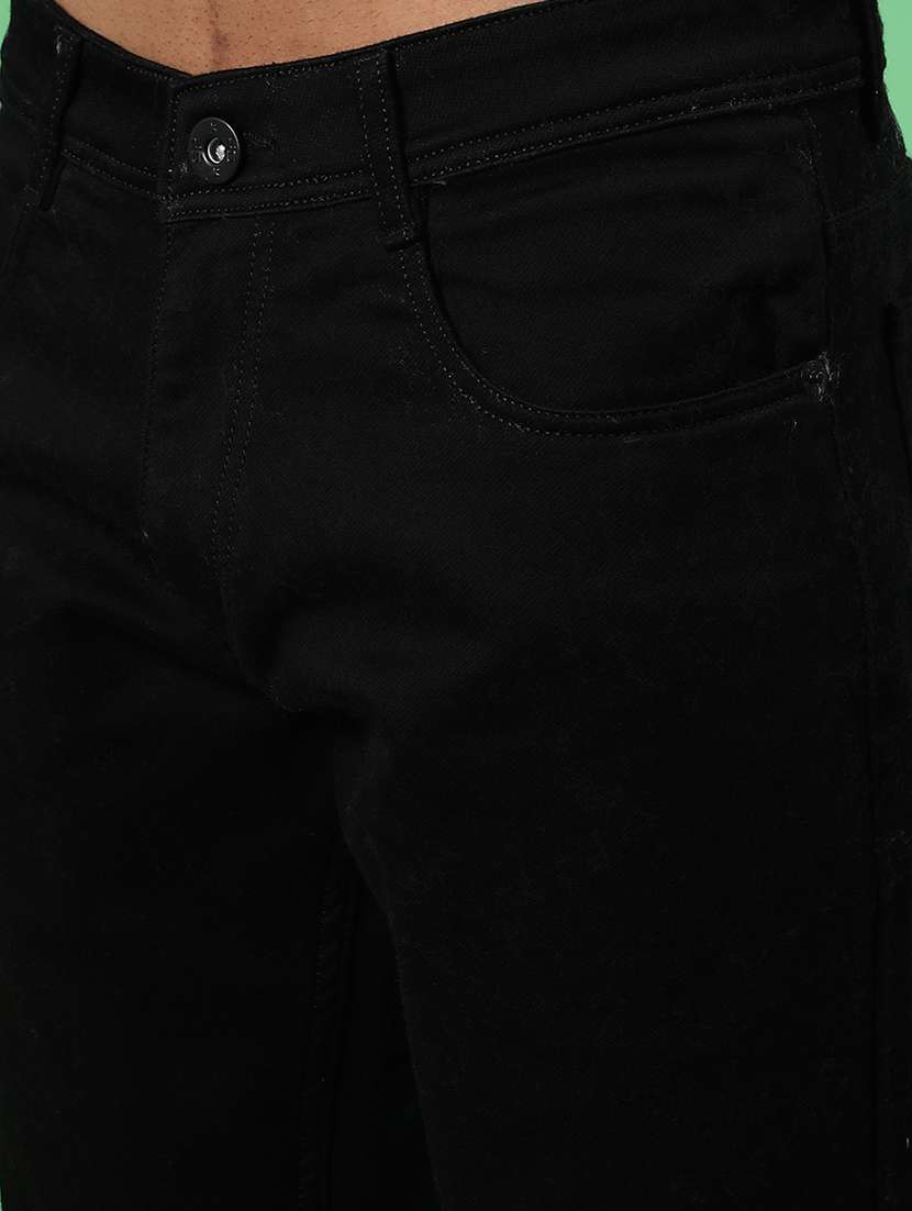 men plain mid rise full length jeans - 22069002 -  Standard Image - 5