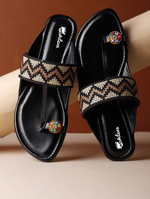 women one toe slip on flats - 22069066 -  Standard Image - 0