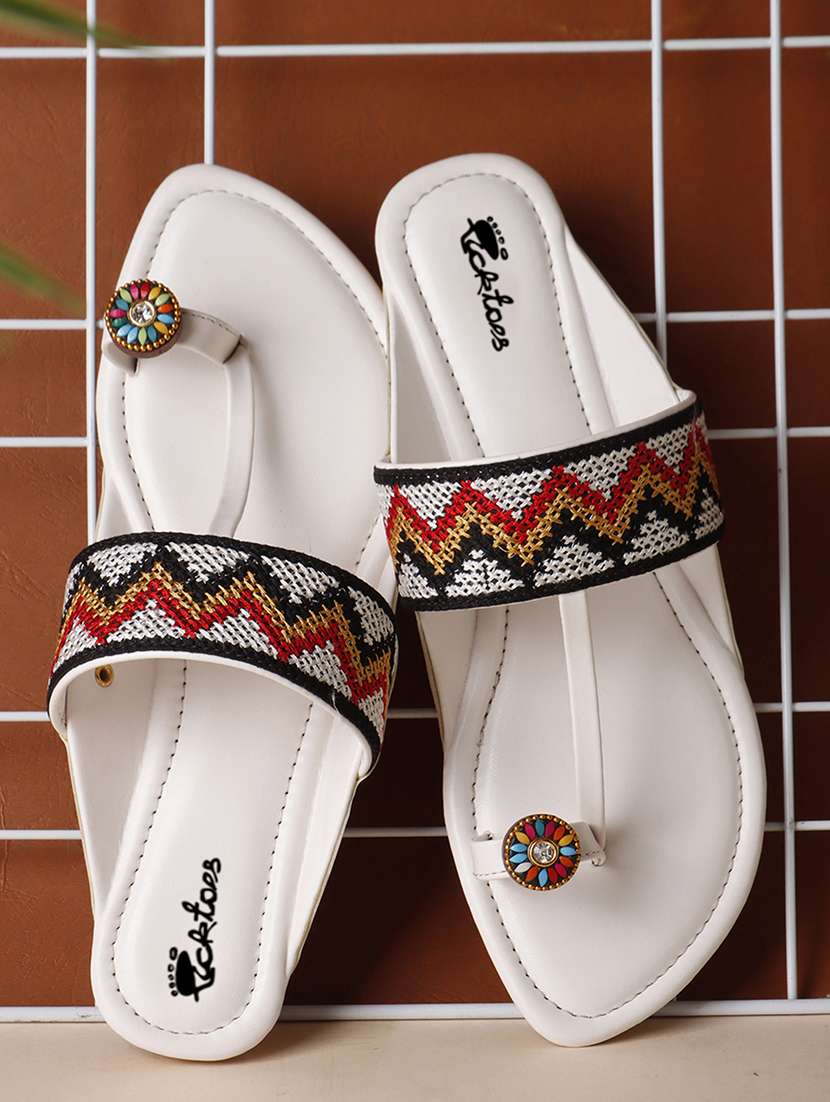 women one toe slip on flats