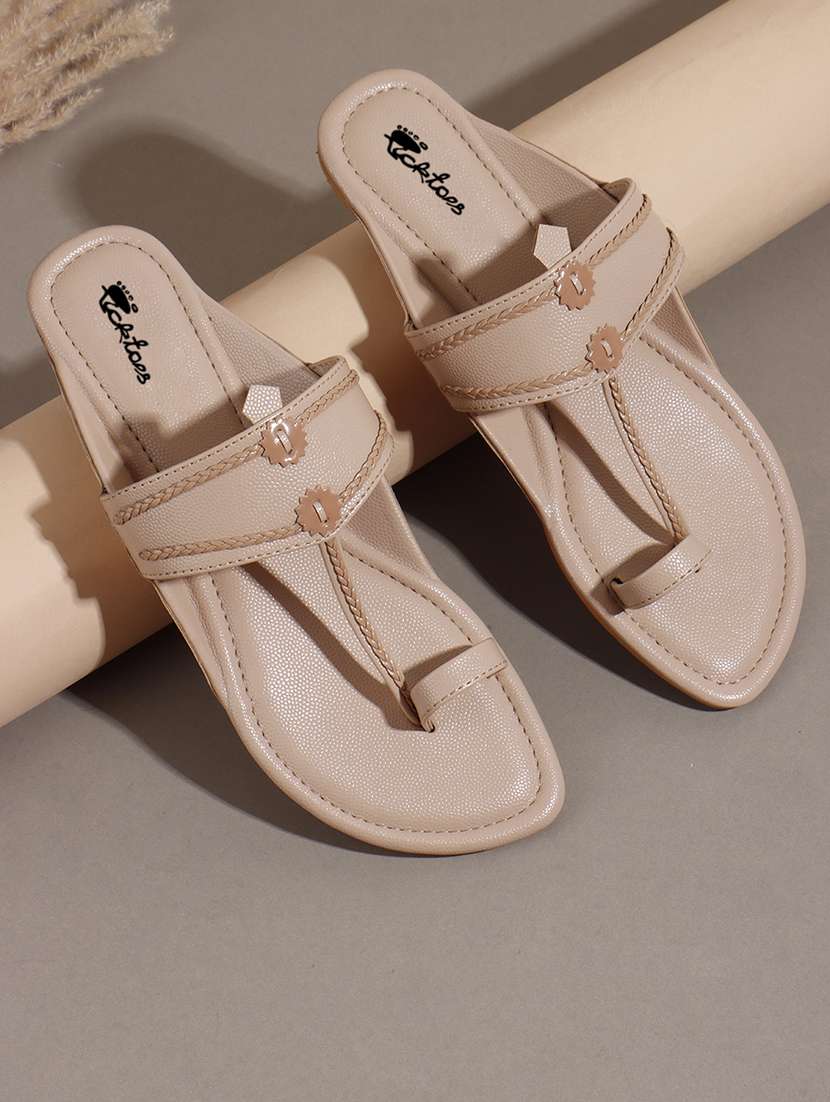 women one toe slip on flats - 22069070 -  Zoom Image - 0