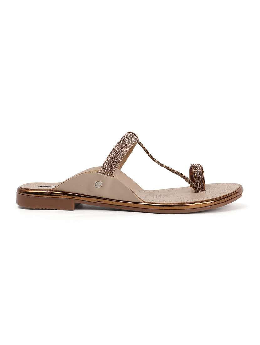 women one toe slip on flats - 22069079 - Standard Image - 3