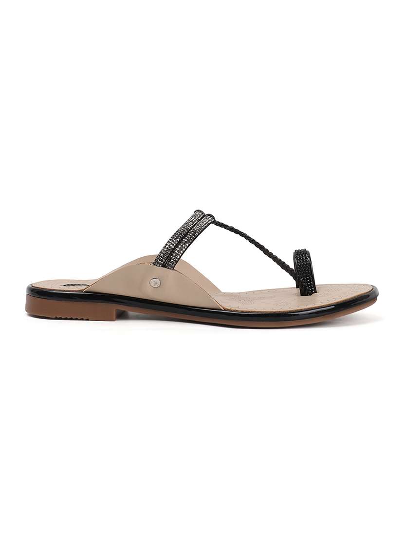 women embellished one toe flat sandal - 22069081 - Standard Image - 3