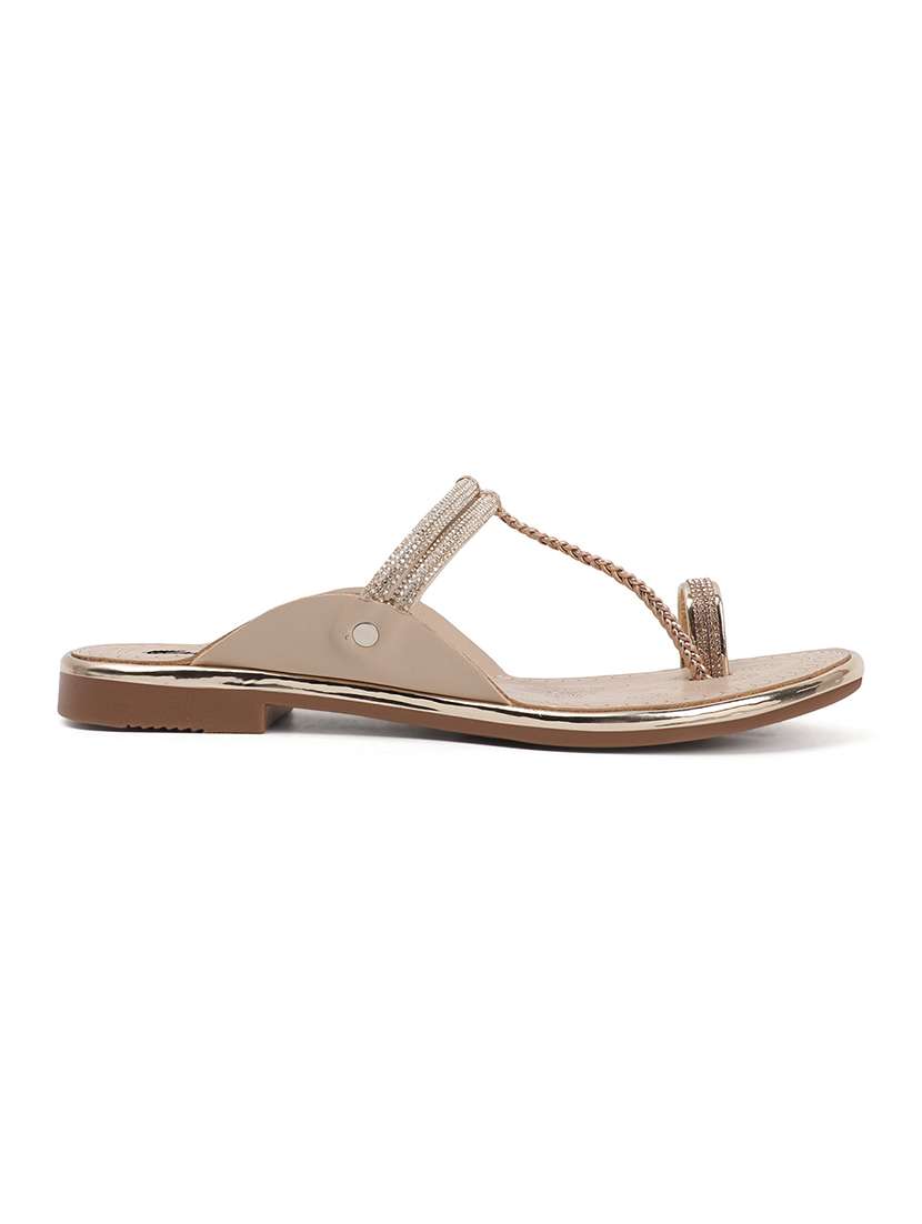women embellished one toe flat sandal - 22069082 - Standard Image - 3