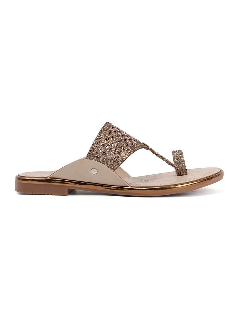 women embellished one toe flat sandal - 22069085 - Standard Image - 3