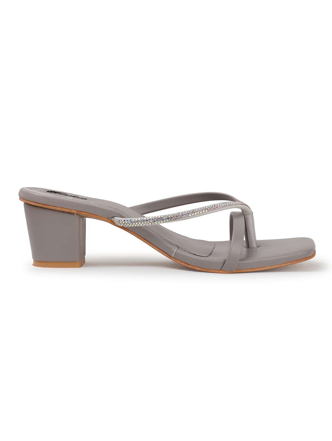 women embellished slip on block heels - 22069092 - Standard Image - 3