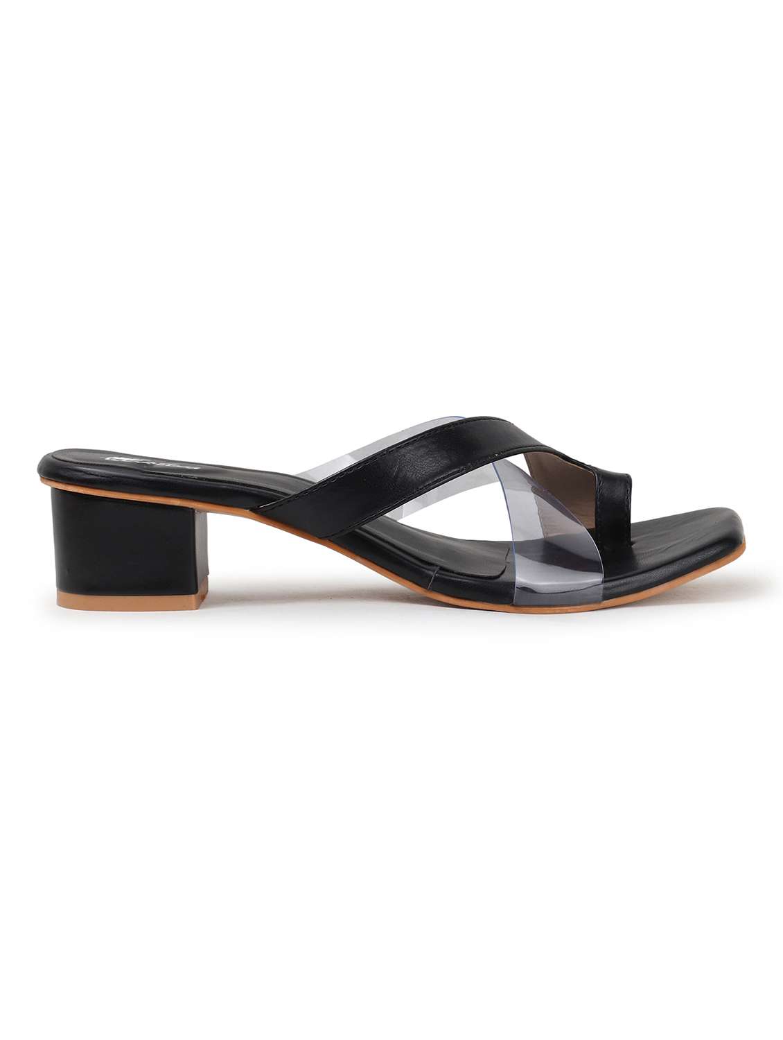 black synthetic sandals - 22069095 - Standard Image - 3