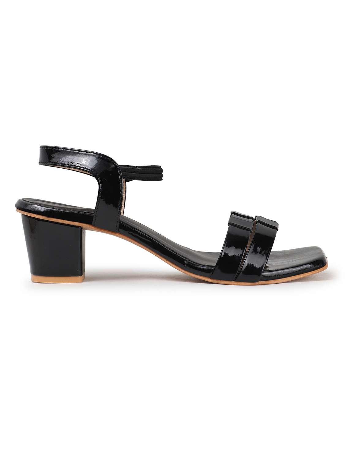 women solid back strap block heels - 22069099 - Standard Image - 3