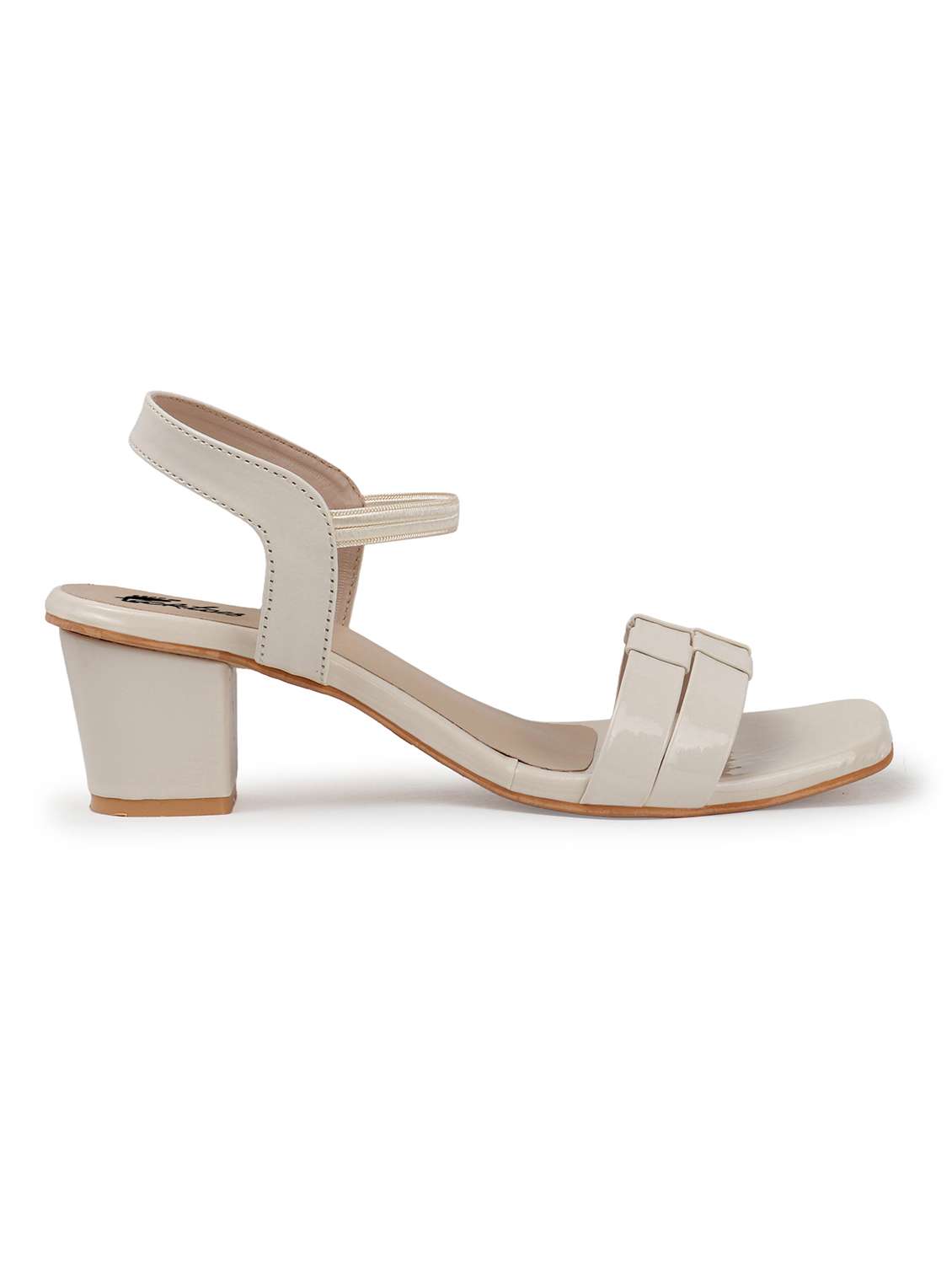 women solid back strap block heels - 22069100 - Standard Image - 3