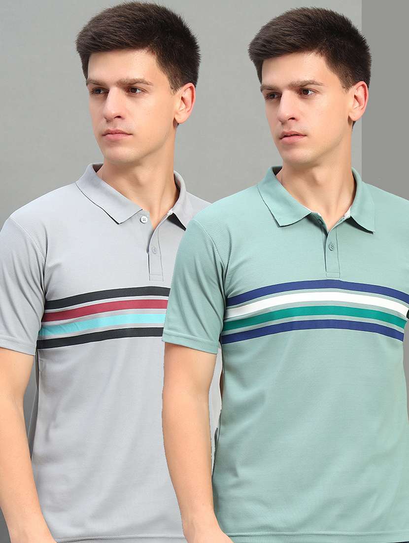 men pack of 2 short sleeve polo t-shirt - 22069120 - Zoom Image - 0
