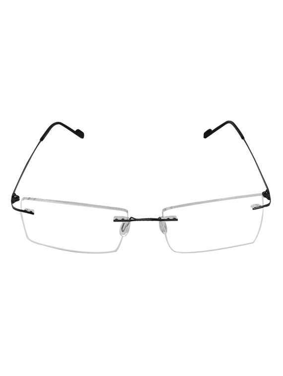 black rimless rectangle spectacles - 22069145 - Zoom Image - 0