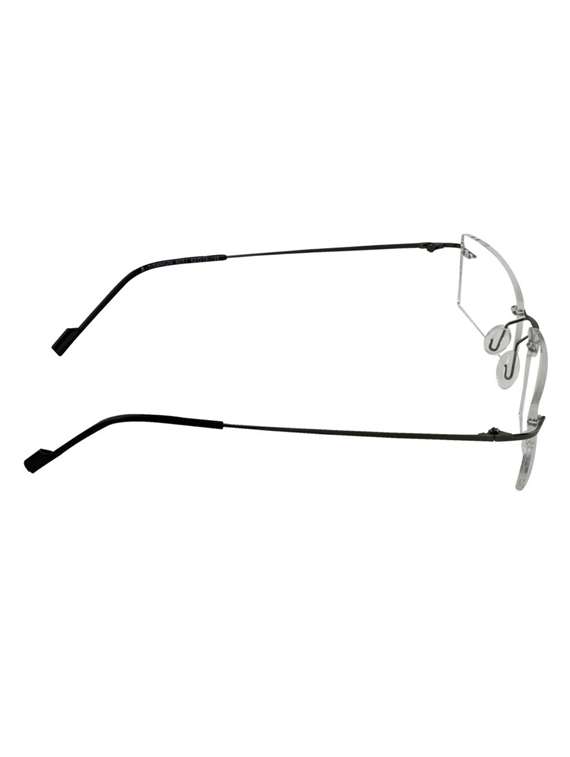 black rimless rectangle spectacles - 22069145 - Standard Image - 3