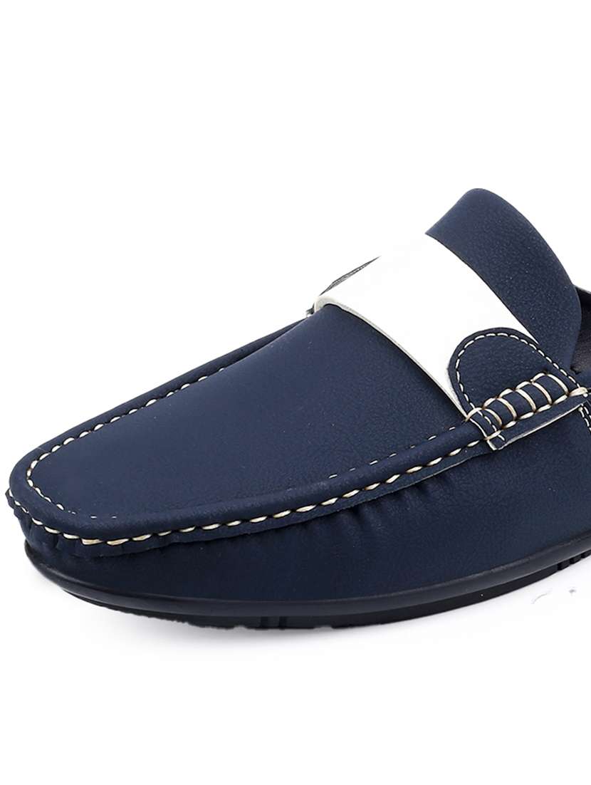 men blue slip on loafer - 22069152 - Standard Image - 8