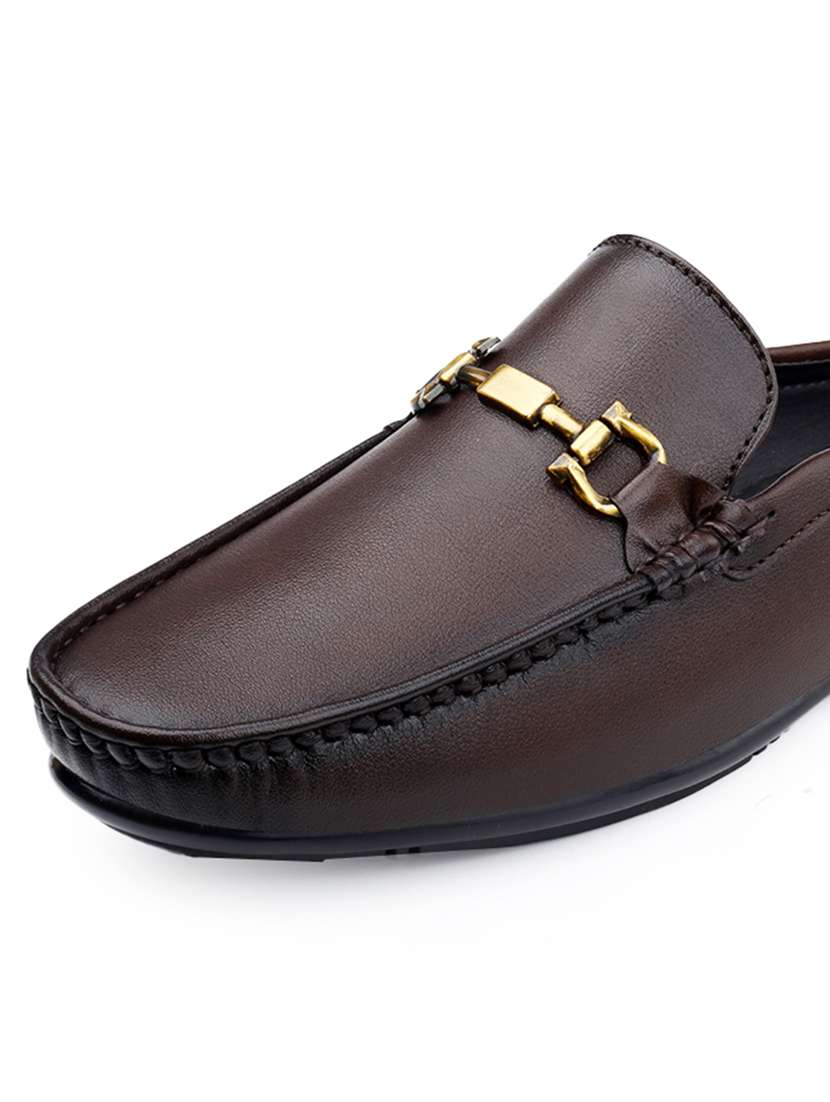 men brown slip on loafer - 22069155 - Standard Image - 5