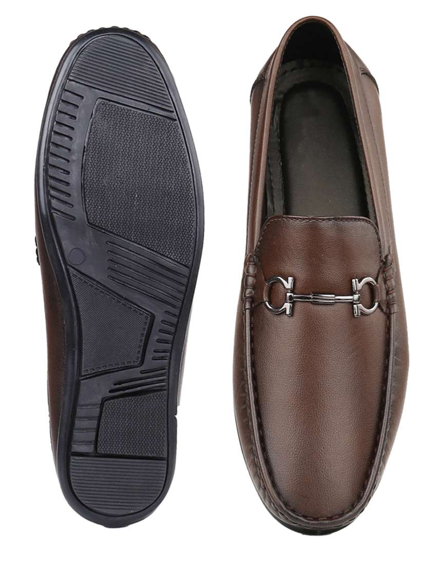 men brown slip on loafer - 22069159 - Standard Image - 5