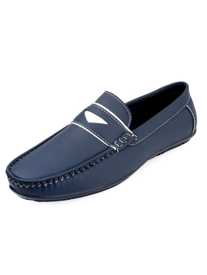 men blue slip on loafer - 22069161 - Standard Image - 3