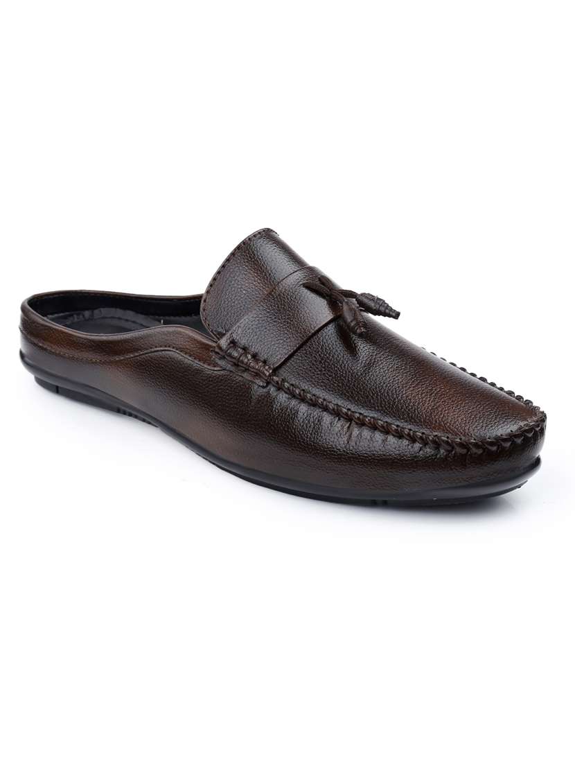 men brown slip on loafer - 22069172 - Standard Image - 3