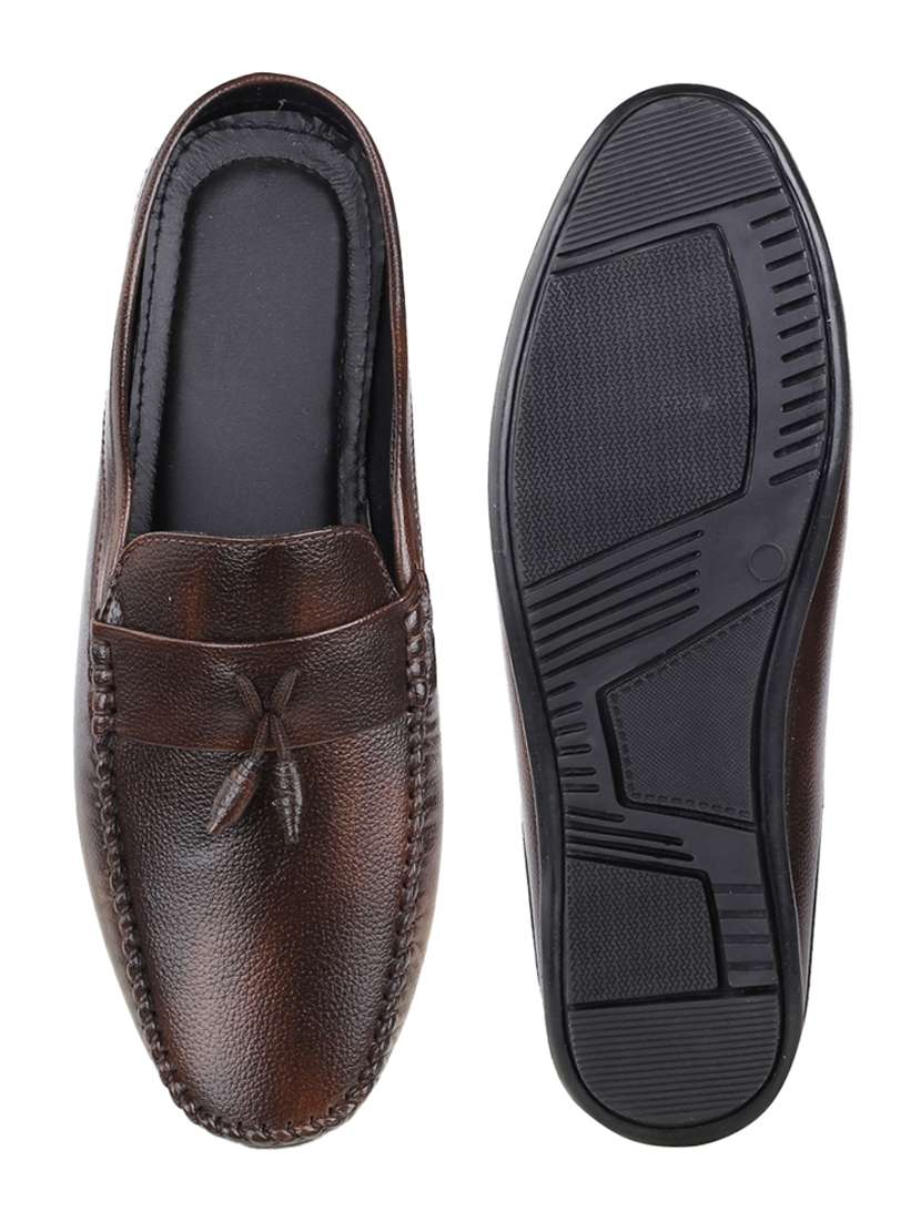 men brown slip on loafer - 22069172 - Standard Image - 5