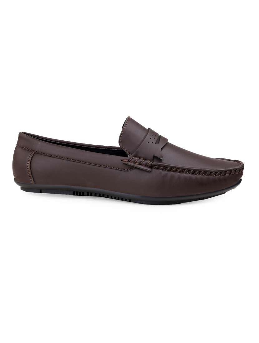 men brown slip on loafer - 22069175 -  Standard Image - 3