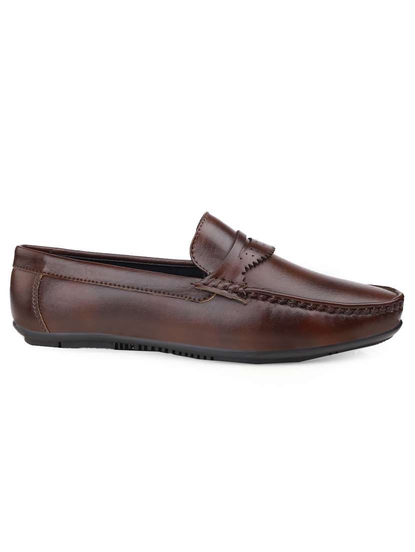 men brown slip on loafer - 22069177 - Standard Image - 3