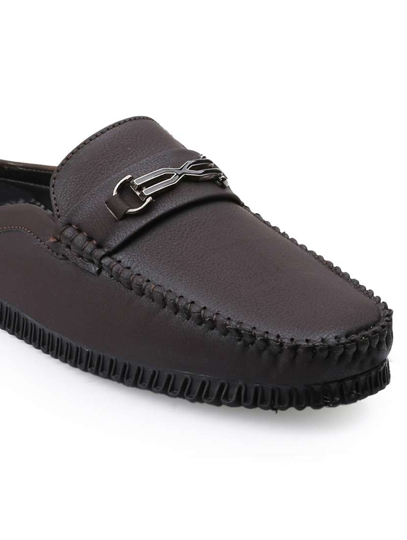 men brown slip on loafer - 22069180 - Standard Image - 5