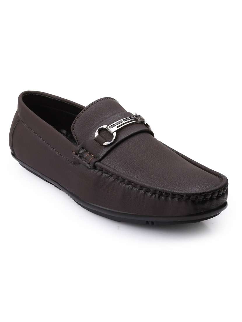 men brown slip on loafer - 22069184 - Standard Image - 3