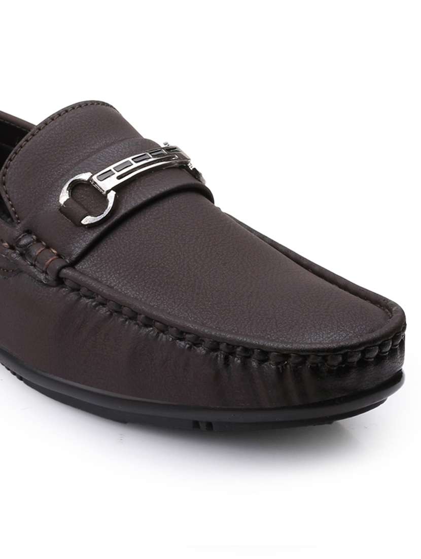men brown slip on loafer - 22069184 - Standard Image - 5