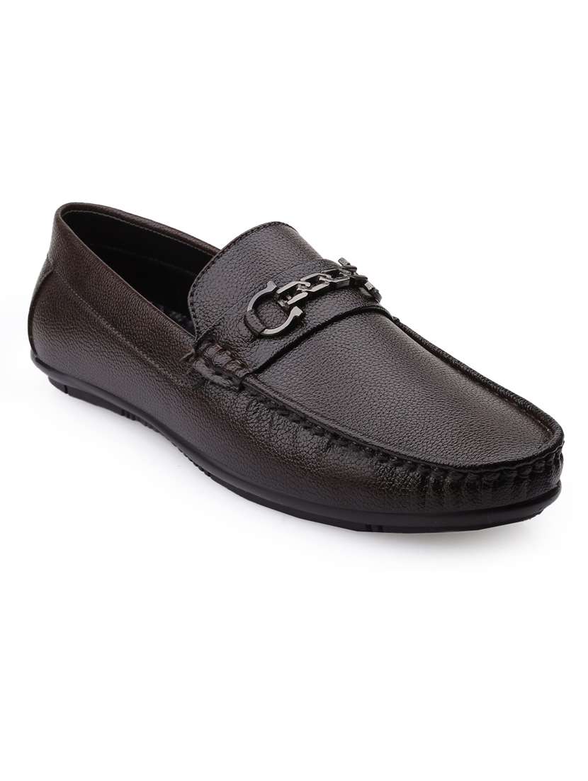 men brown slip on loafer - 22069185 - Standard Image - 5