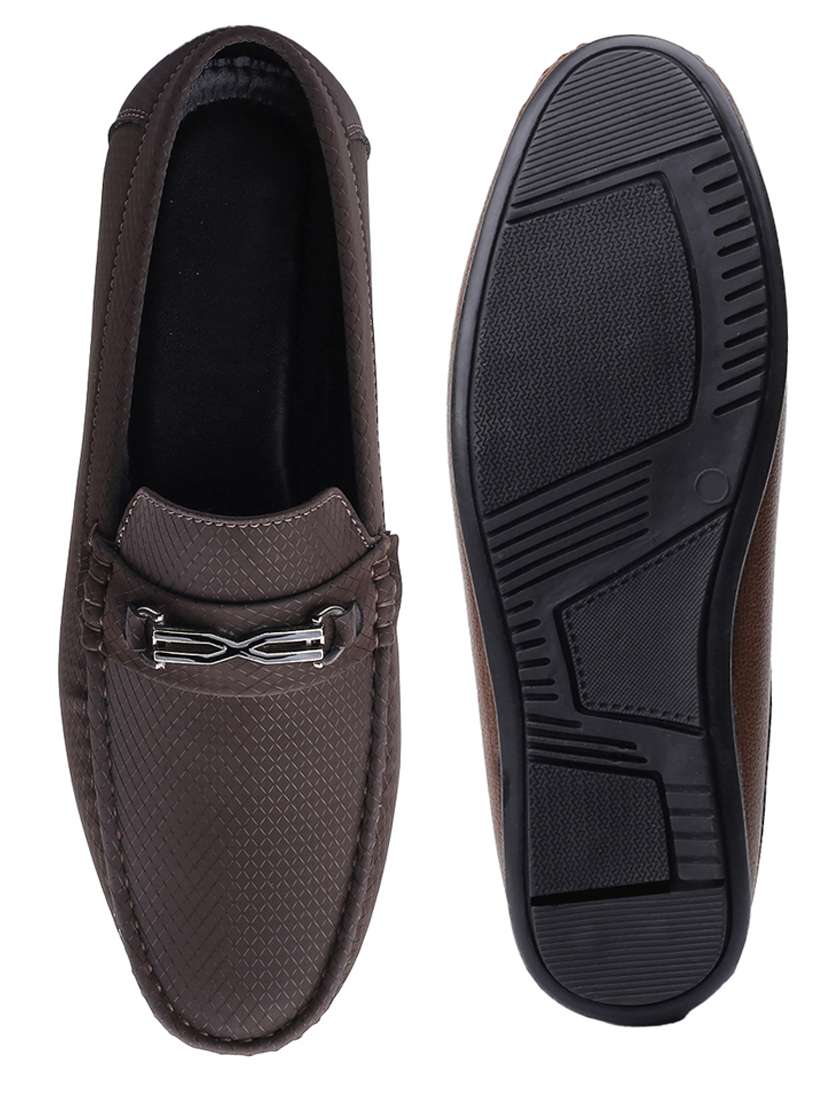 men brown slip on loafer - 22069187 - Standard Image - 5